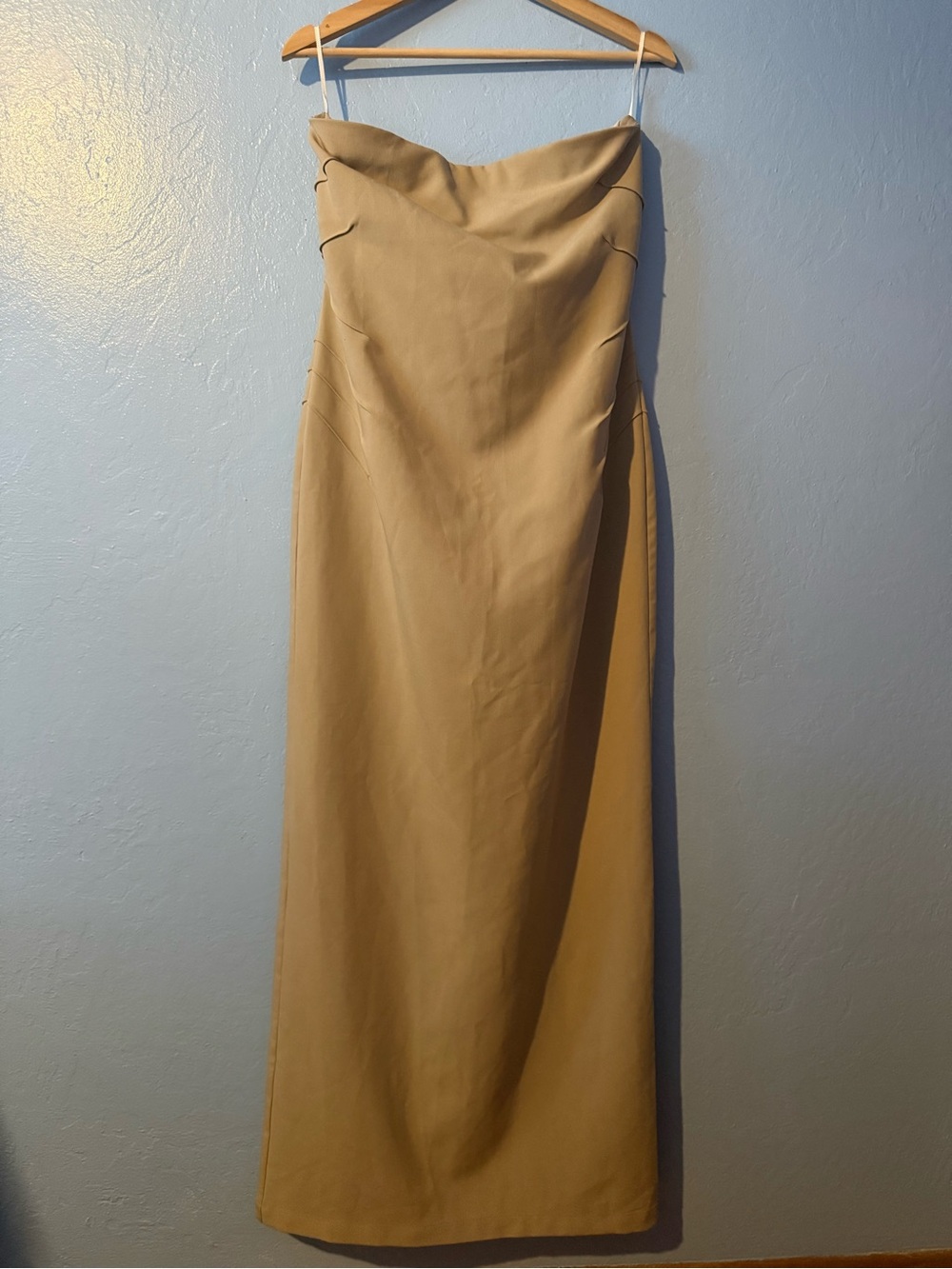 LPA Women’s Strapless Maxi Dress in Light Camel